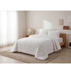 Couvre-lit matelassé Dehesa blanc Antilo - Blancollection