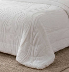 Couvre-lit matelassé Dehesa blanc Antilo - Blancollection