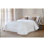 Couvre-lit matelassé Coco blanc Antilo - Blancollection