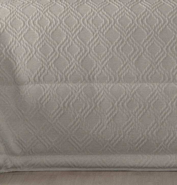Couvre-lit matelassé Coco lin Antilo - Blancollection