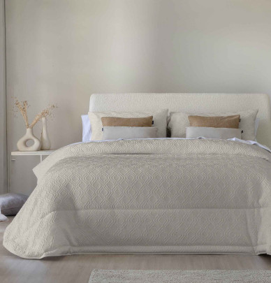 Couvre lit matelassé Coco lin Antilo