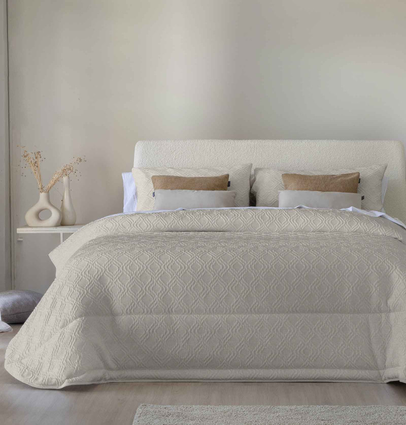 Couvre lit matelassé Coco lin Antilo