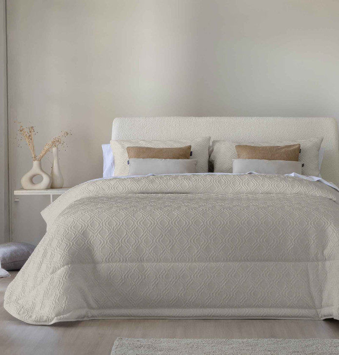 Couvre lit matelassé Coco lin Antilo