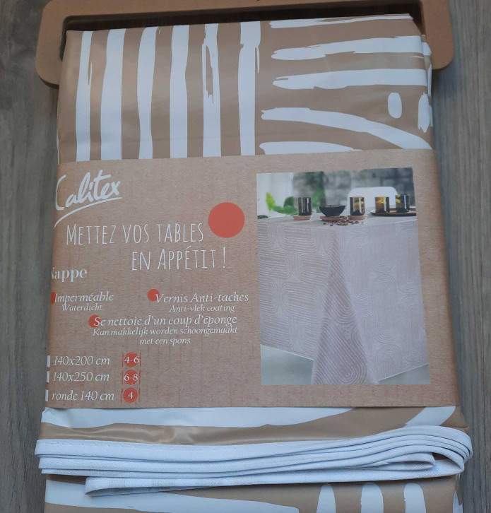 Nappe toile cirée Soren Calitex - Blancollection
