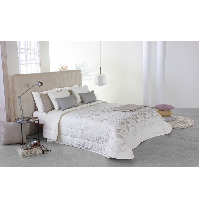Couvre lit matelassé jacquard Paray Reig Marti - Blancollection