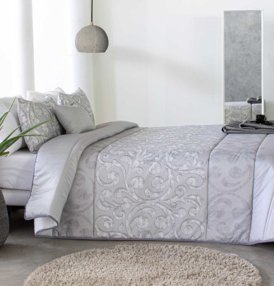 Couvre lit matelassé Ardal gris Reig Marti