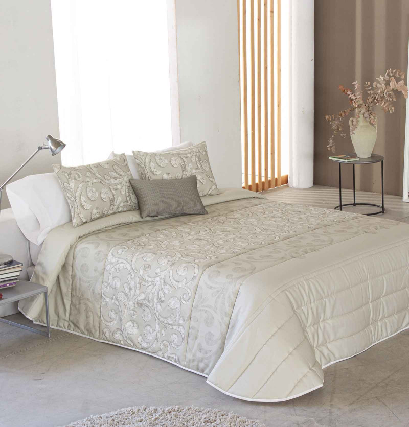 Couvre lit matelassé Ardal beige Reig Marti