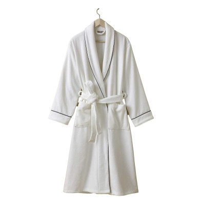 Peignoir velours blanc Cadeau Sylvie Thiriez