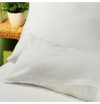 Lot de 2 protège-oreillers molleton 200g/m² Tissage du Moulin