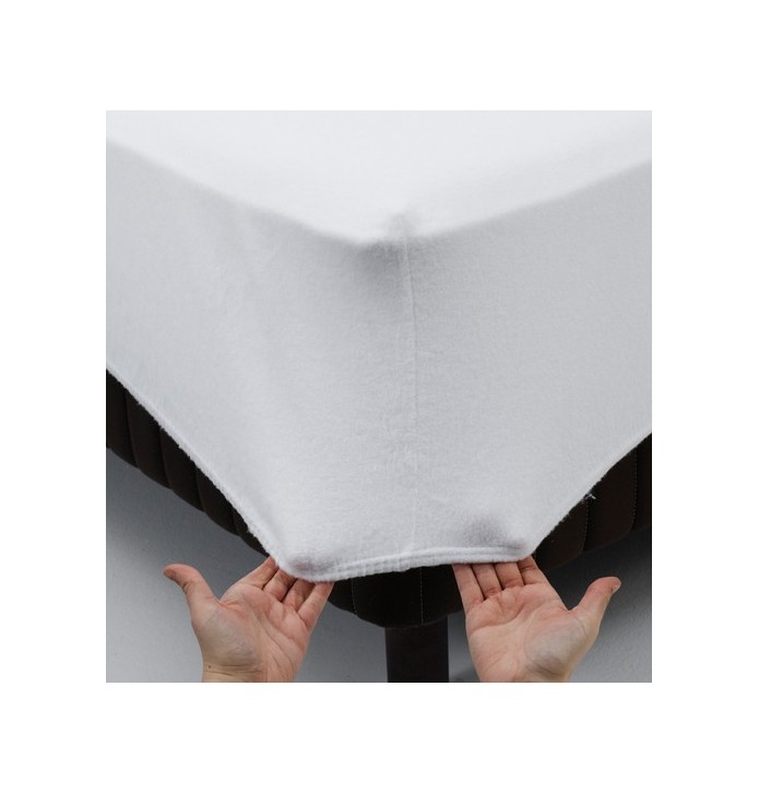 Protège-matelas molleton extensible 220g/m² - drap housse Tissage du Moulin