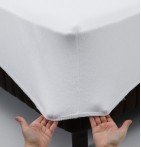 Protège-matelas molleton extensible 220g/m² - drap housse Tissage du Moulin
