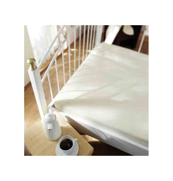 Drap housse jersey extensible blanc Dormisette Tissage du Moulin