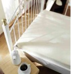 Drap housse jersey extensible blanc Dormisette Tissage du Moulin