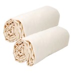 Lot de 2 draps-housse bébé coton bio Aquanatura