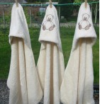 Cape de bain coton bio Ourson Aquanatura