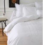 Drap percale Anecdotes blanc Sylvie Thiriez