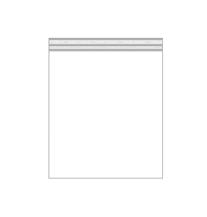 Drap percale de coton brodée Anecdotes blanc
