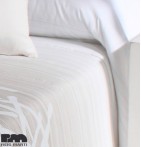 Couvre-lit matelassé jacquard et ses housses coussins Edgar beige