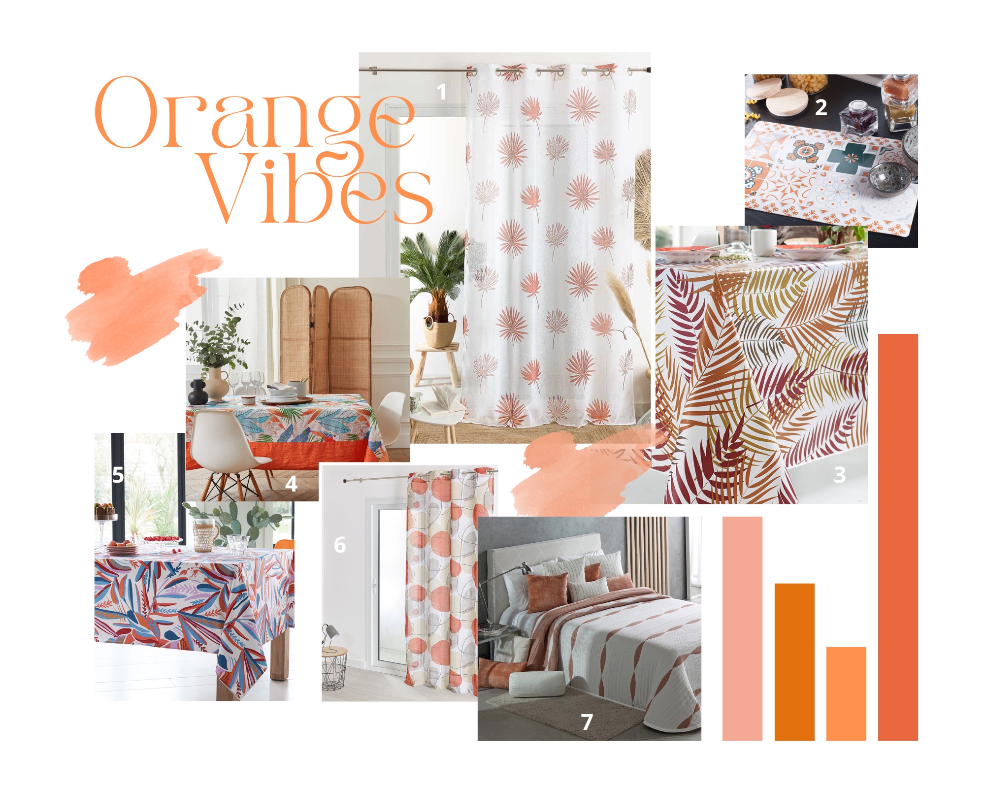 Planche déco orange vibes