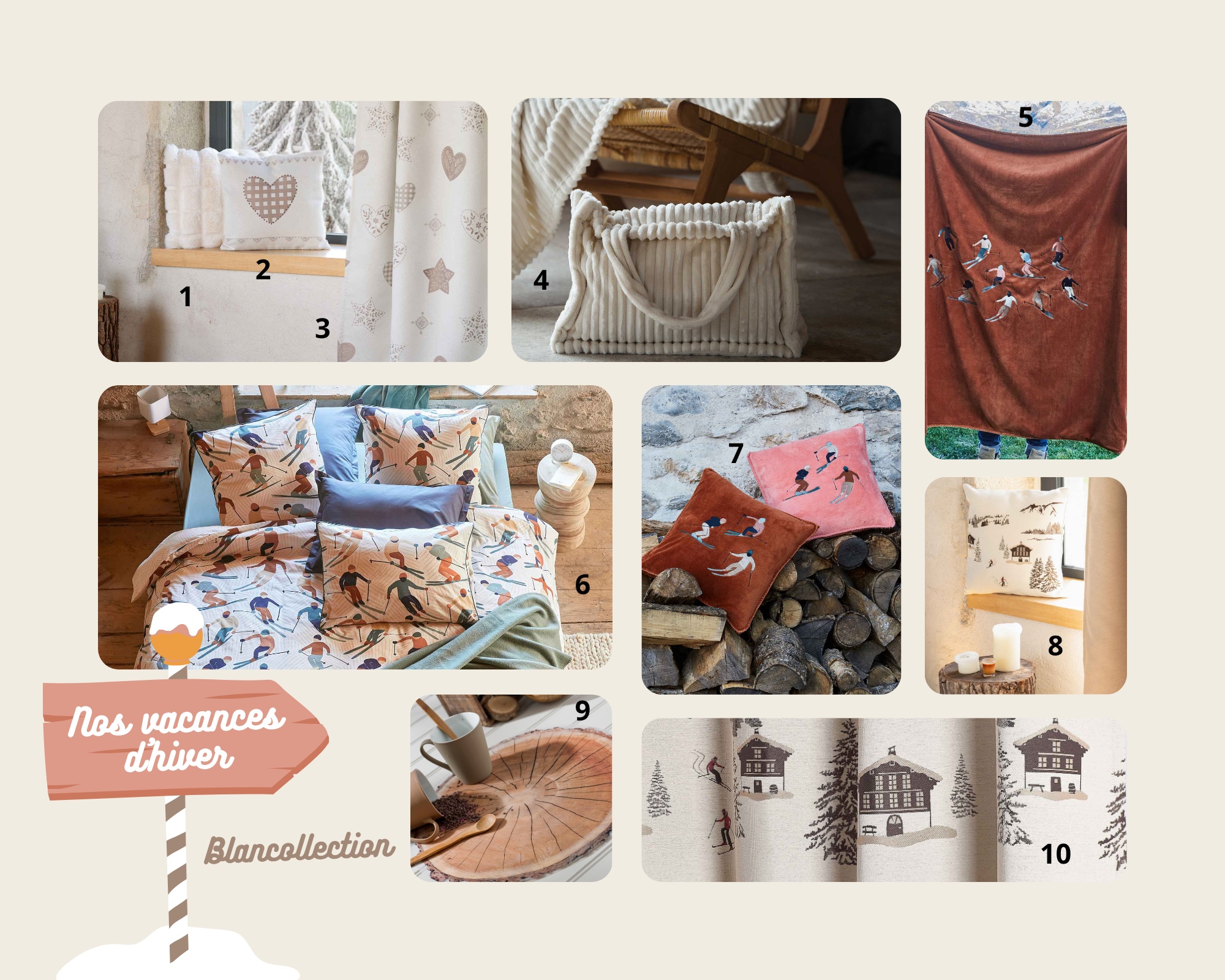 Planche déco vacances d'hiver
