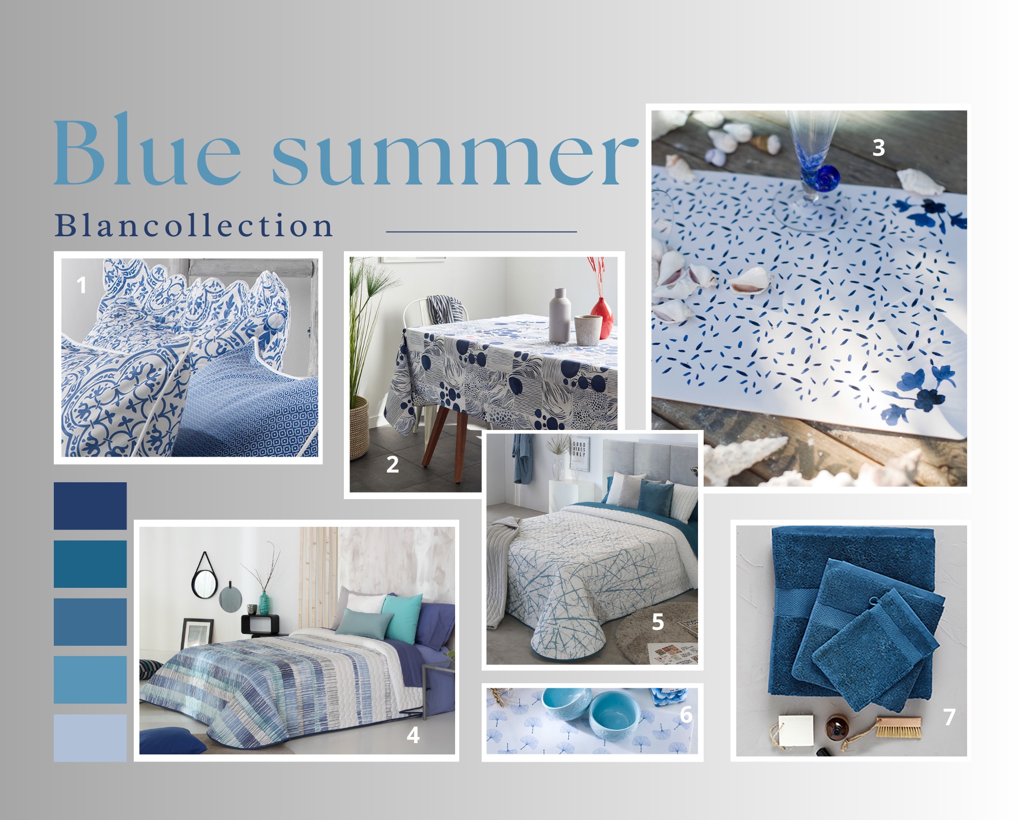 Planche déco Blue Summer