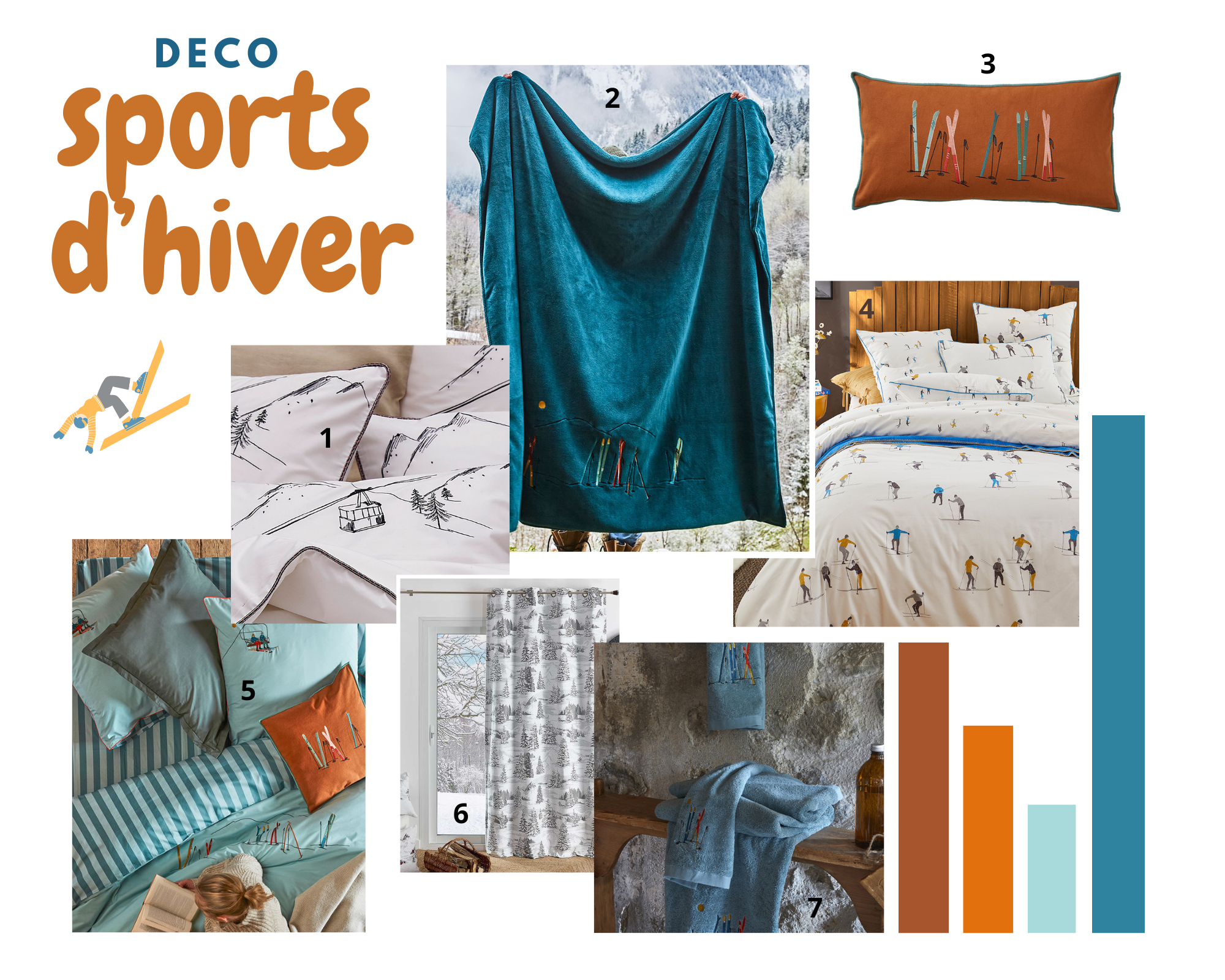 Planché déco sports d'hiver
