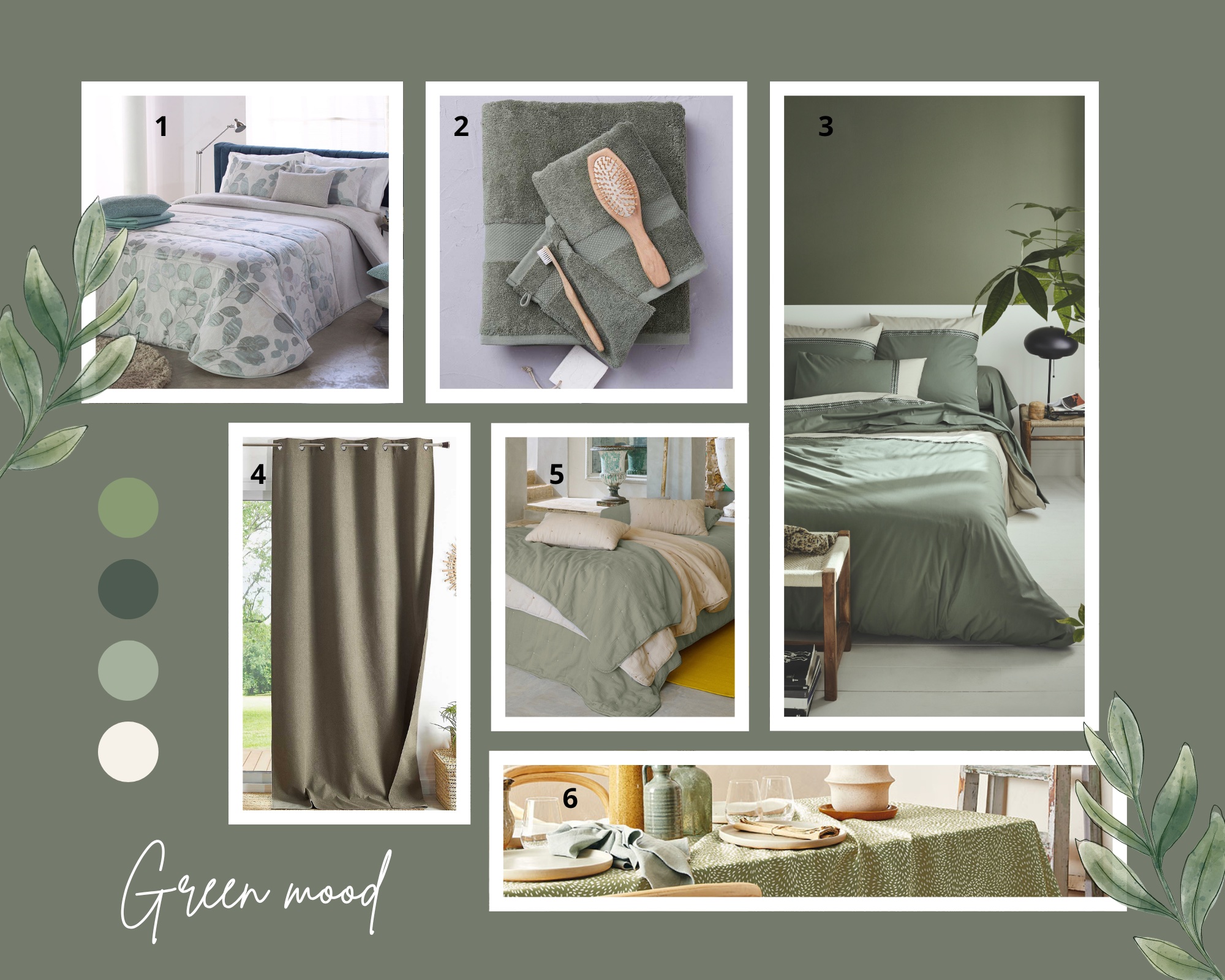 Planche déco Green Mood