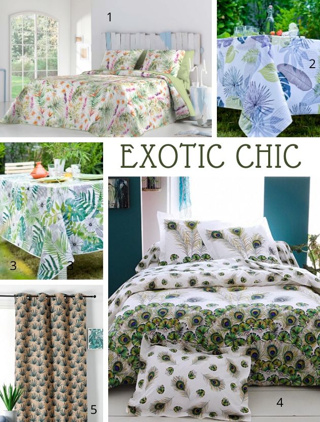 planche déco exotic chic