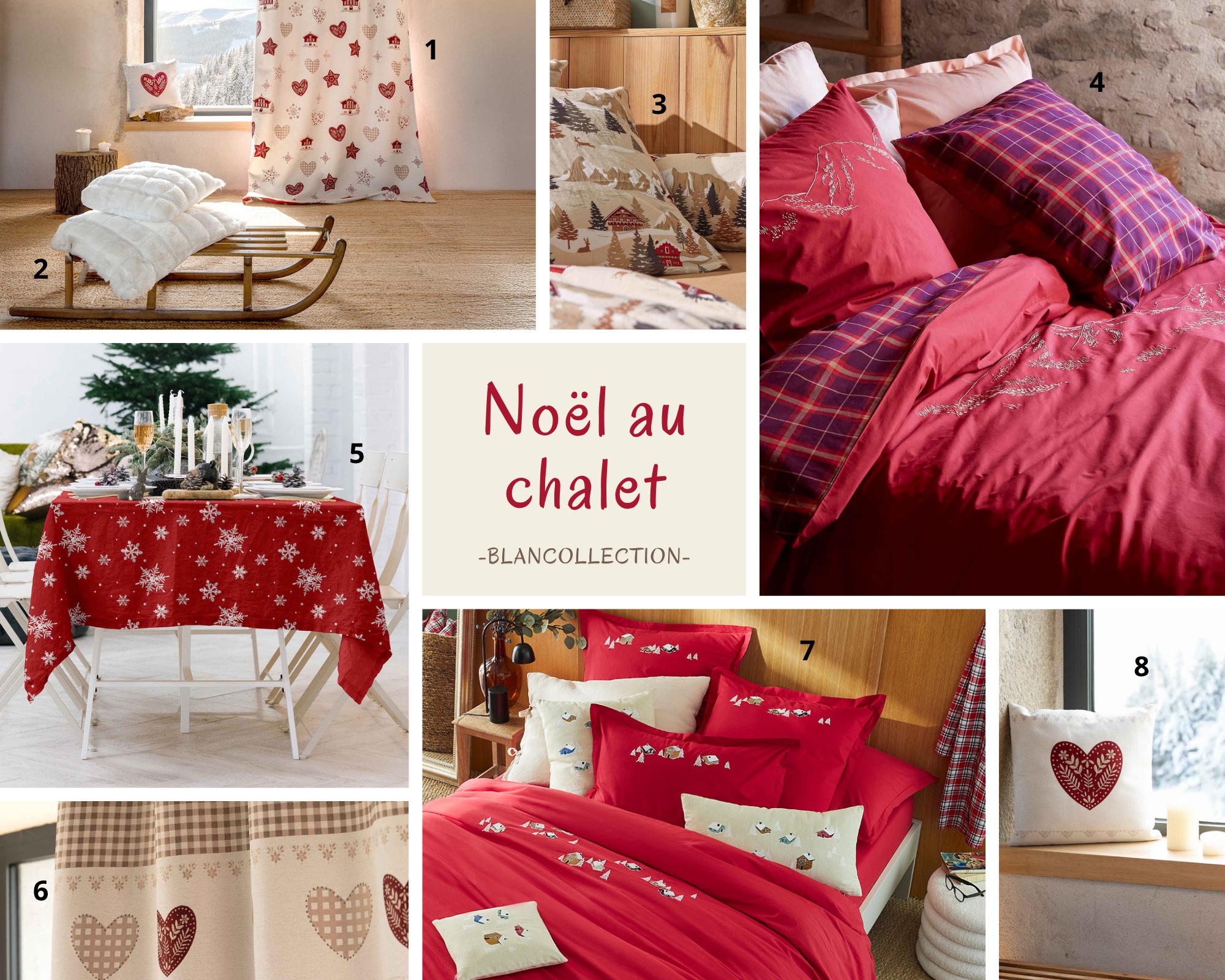 Planche déco Noël au chalet